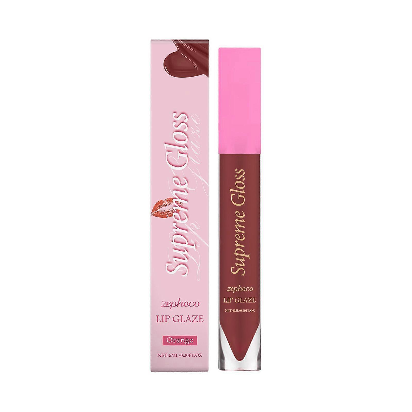 Supreme Gloss Full Pigmented Lip Gloss Tinted Lip Gloss Lip Glaze, Moisturizing Lip Gloss Waterproof and Sweat-proof