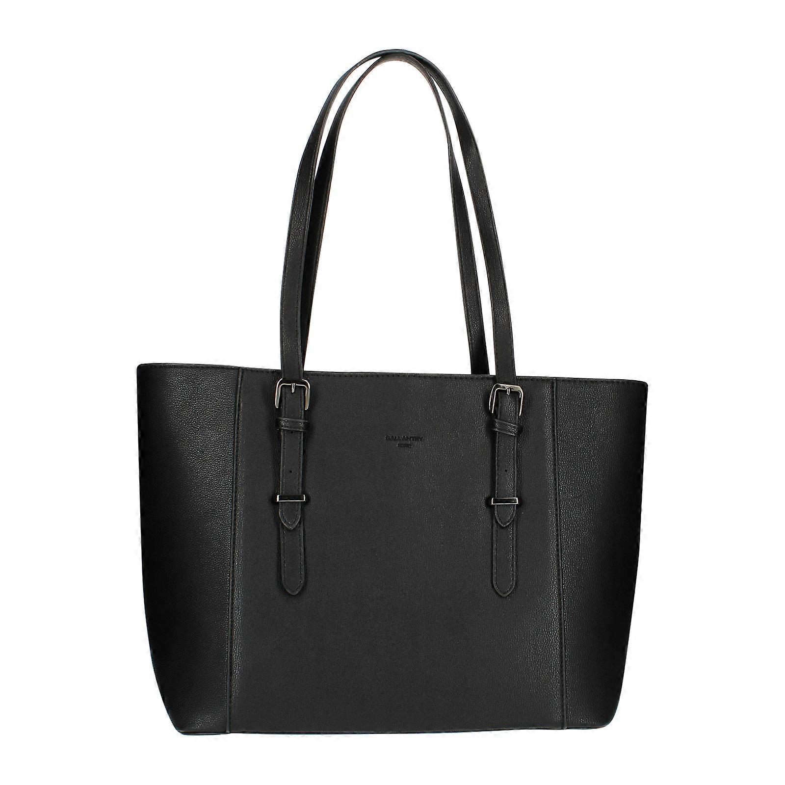Faux leather tote bag
