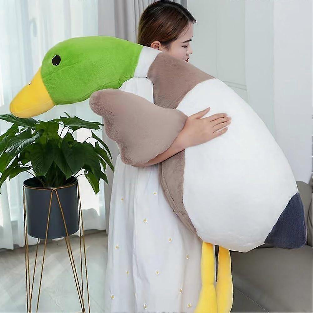 Soft Furry Mallard Duck Plush Gift for Every Age 29.5in