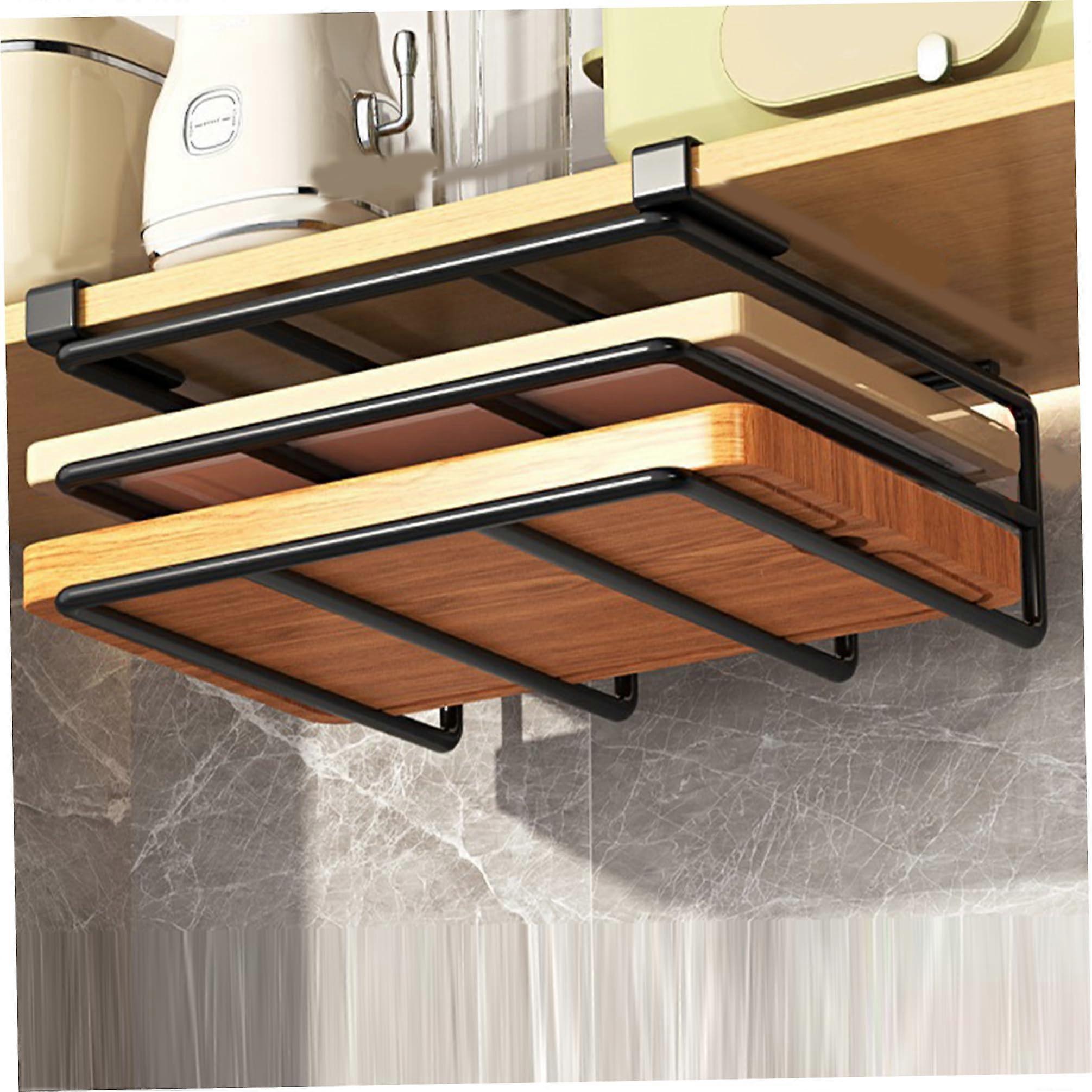 Metal Cutting Board Holder for Under Shelf Storage 10.4x11.8x2.4 Inches