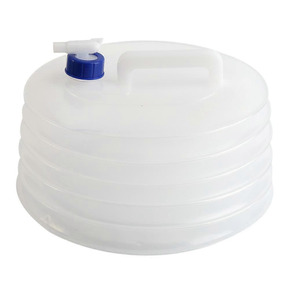 Outdoor Camping Portable Collapsible Water Carrier Folding Drinking Container Bucket(15L)