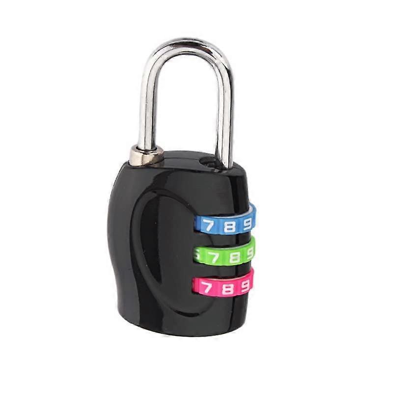 Code Padlock, Travel Luggage Padlock, 3-Digit Combination Lock, Small 62x33mm, Multifunctional Code Lock, Color Padlock