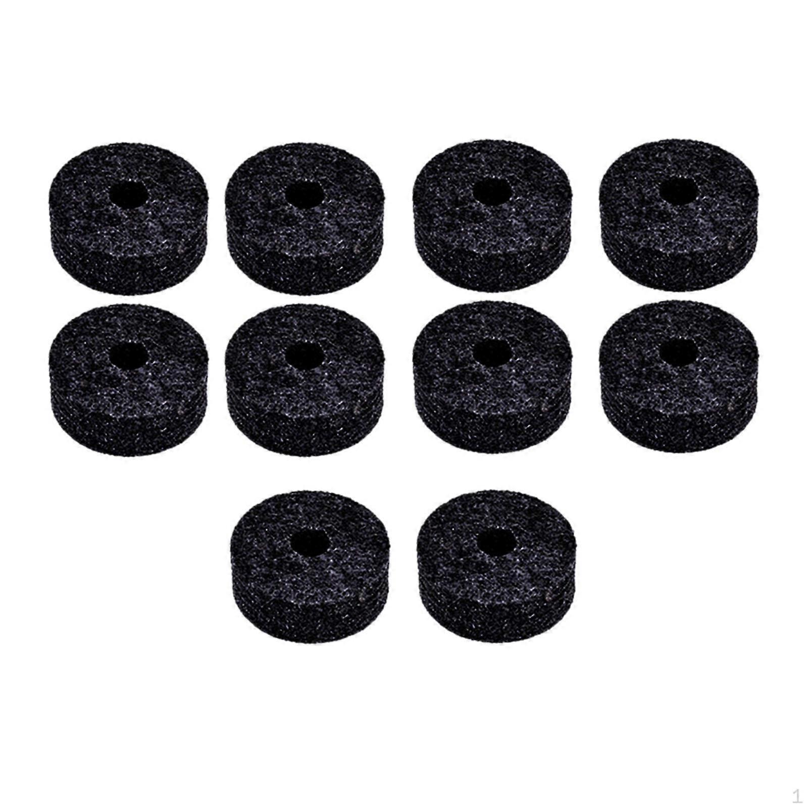 10 Pieces Cymbal Stand Felts Replacement Accessories for Drum Set Accessory