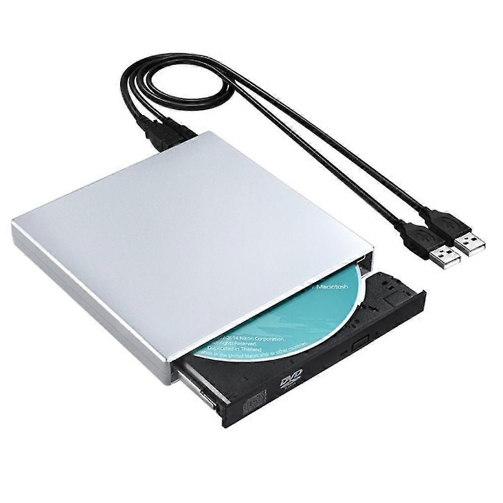USB External CD-RW Burner DVDCD Reader Player Optical Drive for Laptop Computer-FFY
