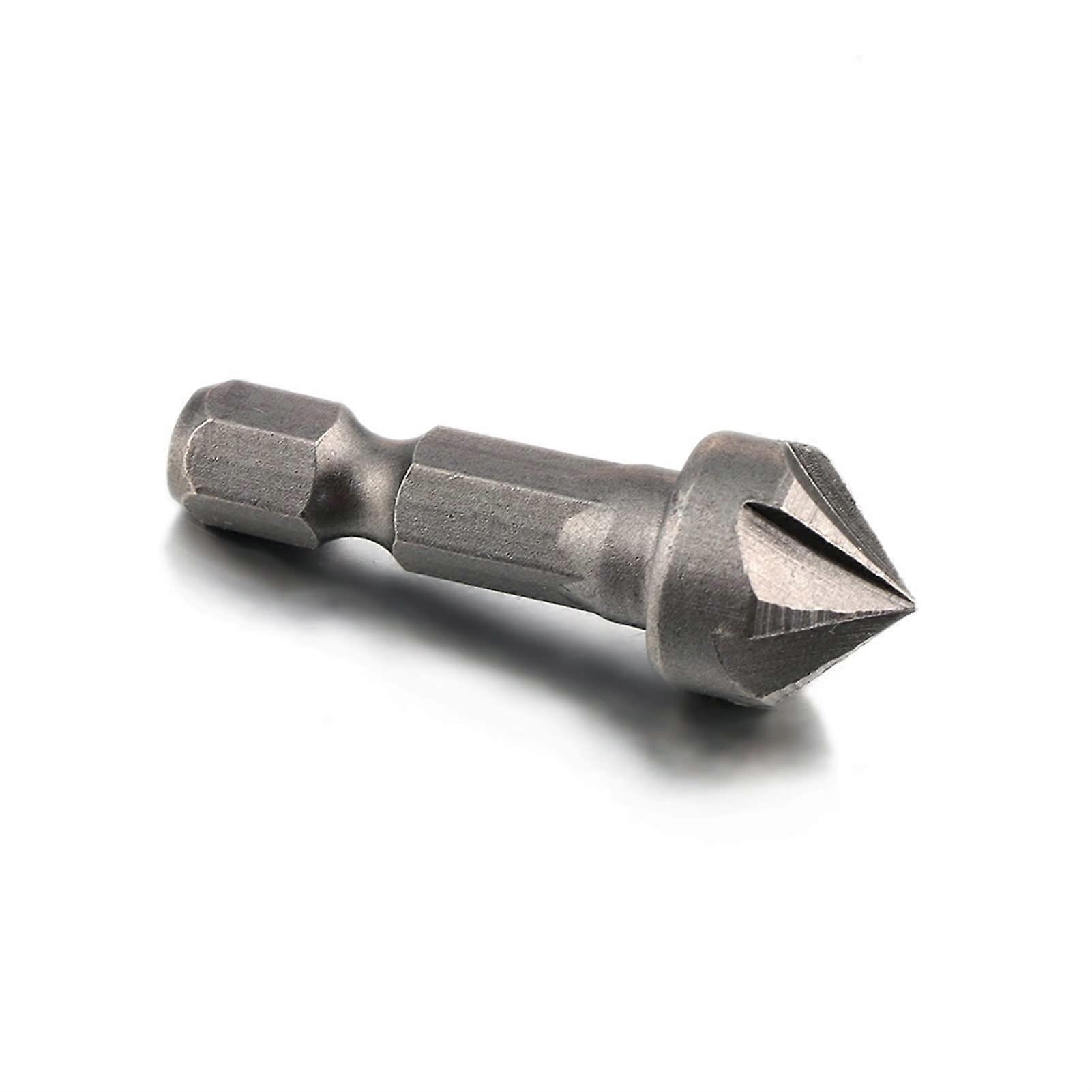 1PC 90 Degree Countersink Drill Chamfer Bit 1/4 Hex Shank Carpentry Woodworking Angle Point Bevel Cutting Cutter Remove Bur