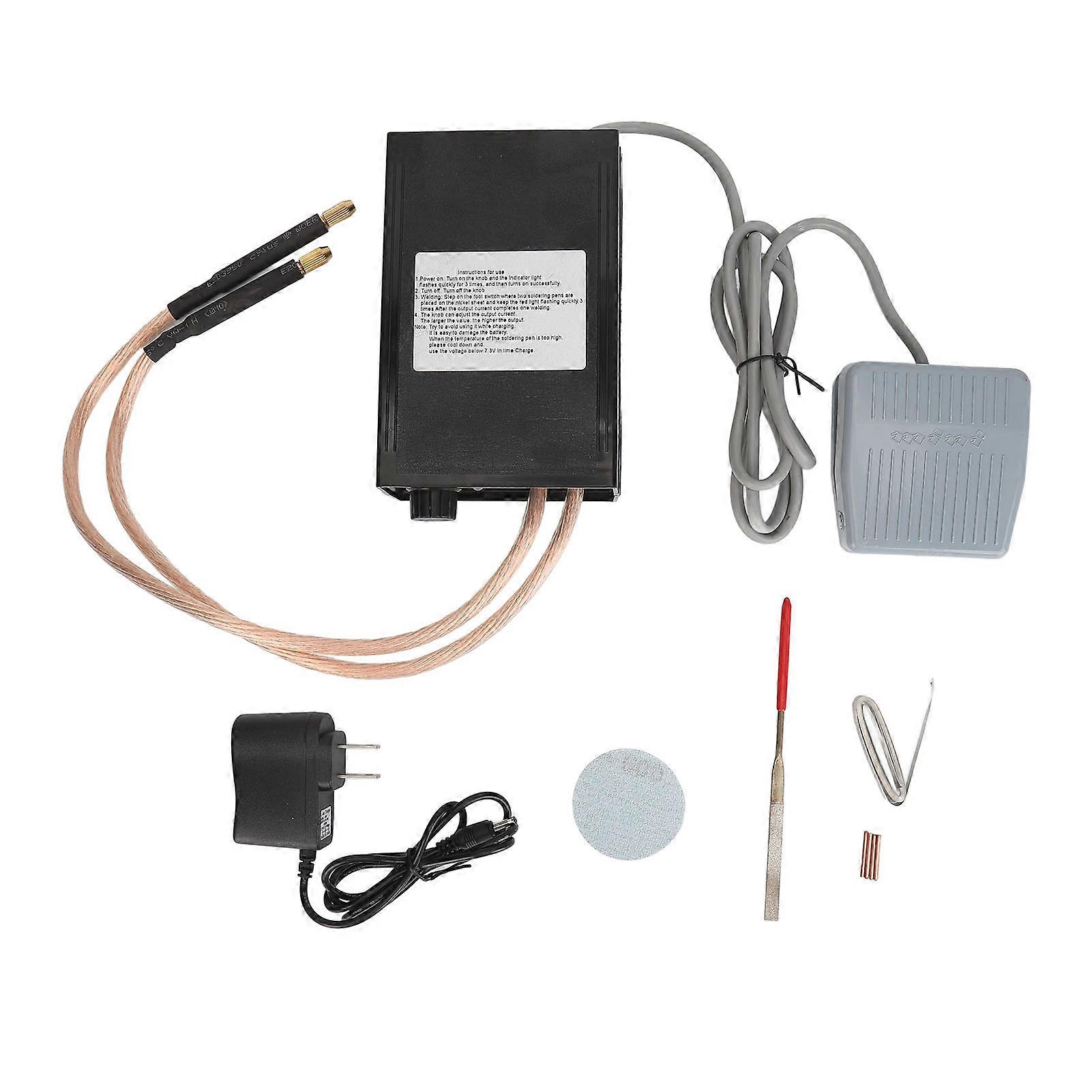 Welder Foot Pedal Operated Portable Mini Spot Welding Machine with Dual Pulse Output for Making DIY Battery Packs