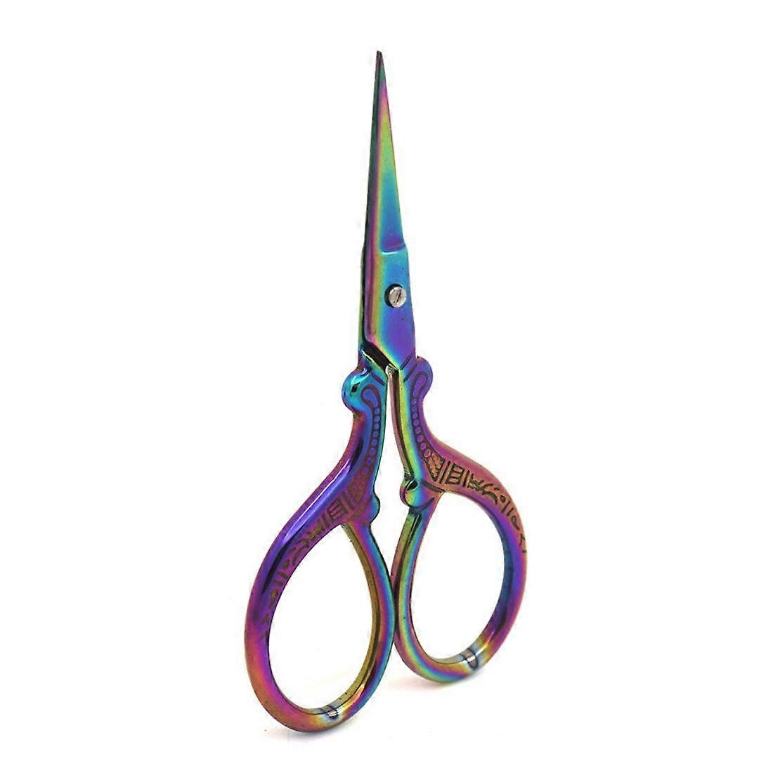 Embroidery Scissors,Stainless Steel Sharp Tip Scissors, Gourd Scissors DIY Tools for Embroidery, Craft, Needle Work (D-V2)