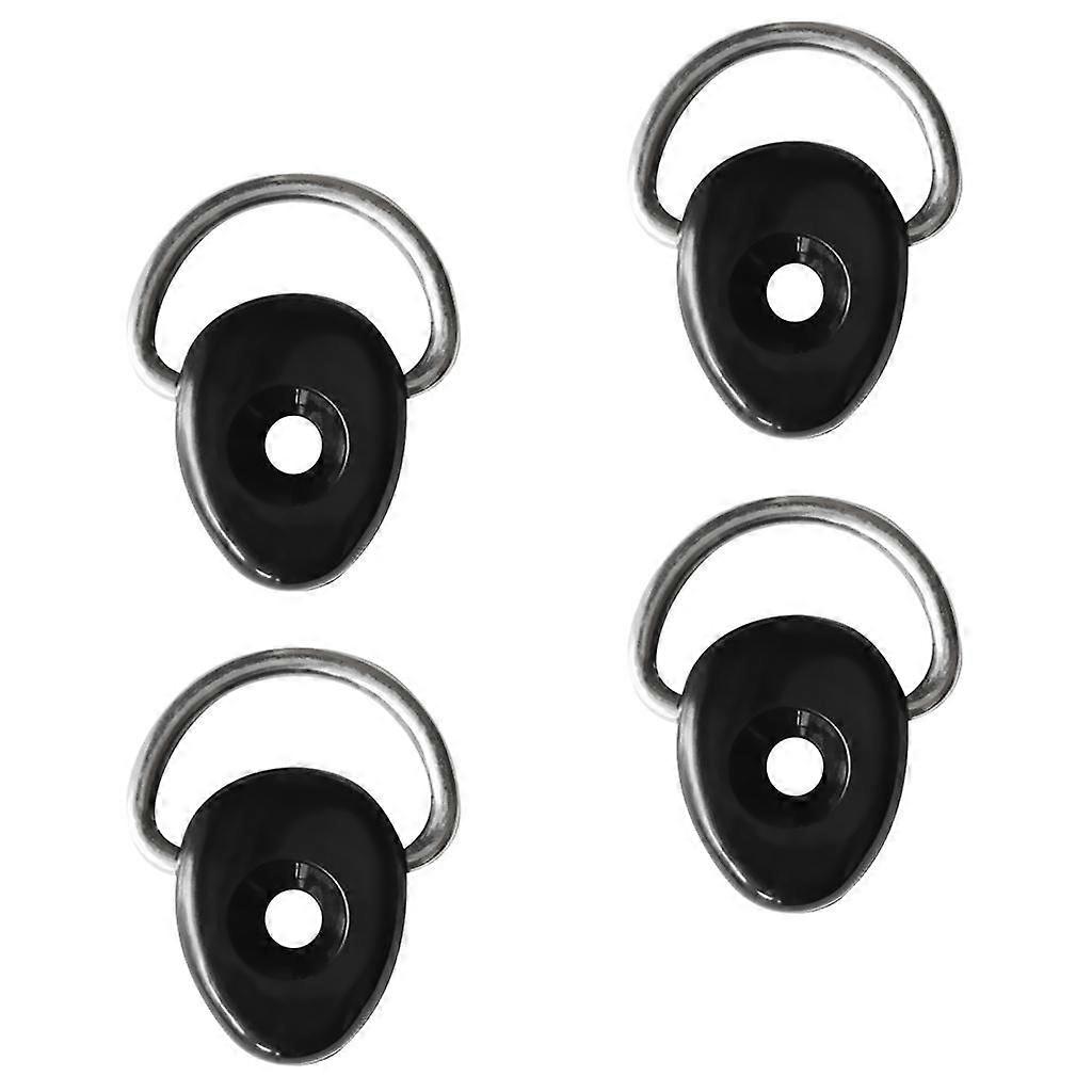 4 Pieces Kayak Canoe Boat D Ring Tie Down Loop Safety Deck Fitting Accessories