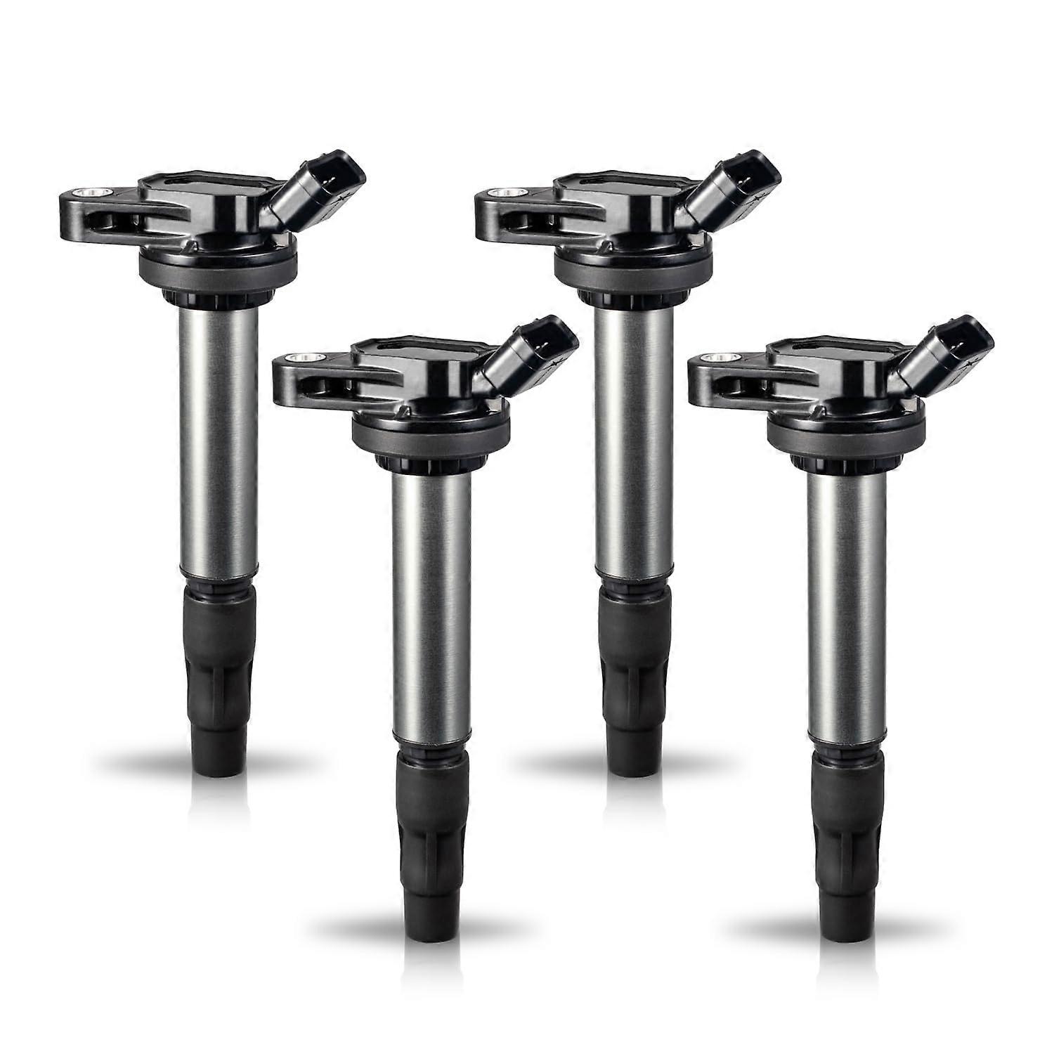 Ignition Coil Pack Set of 4 Compatible with Toyota Corolla Prius V Matrix CT200H Scion XD High Performance Replacement