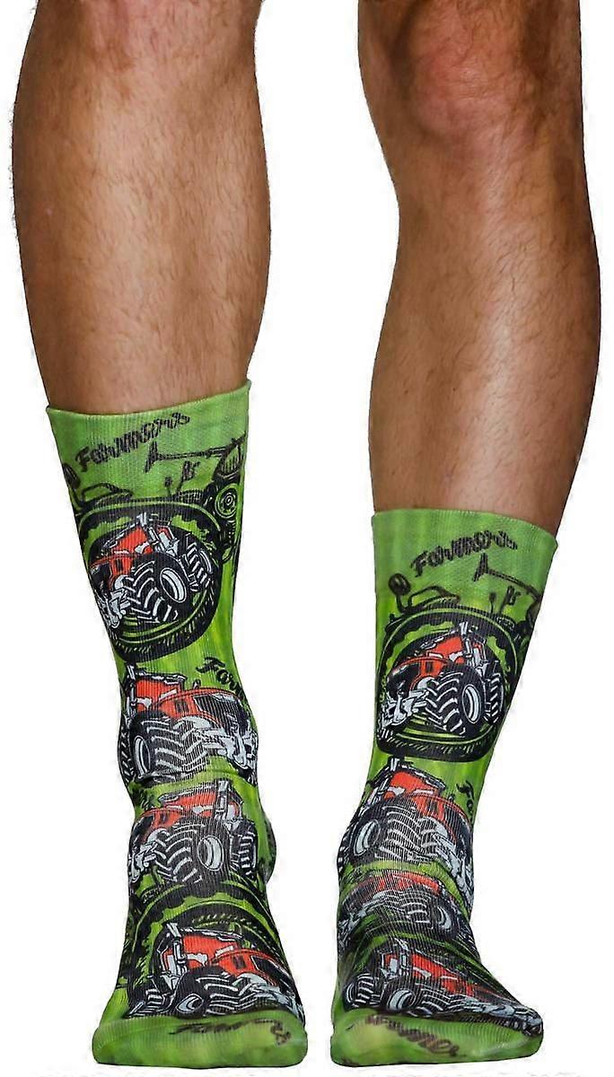 Wigglesteps Farmers Socks - Green/Red