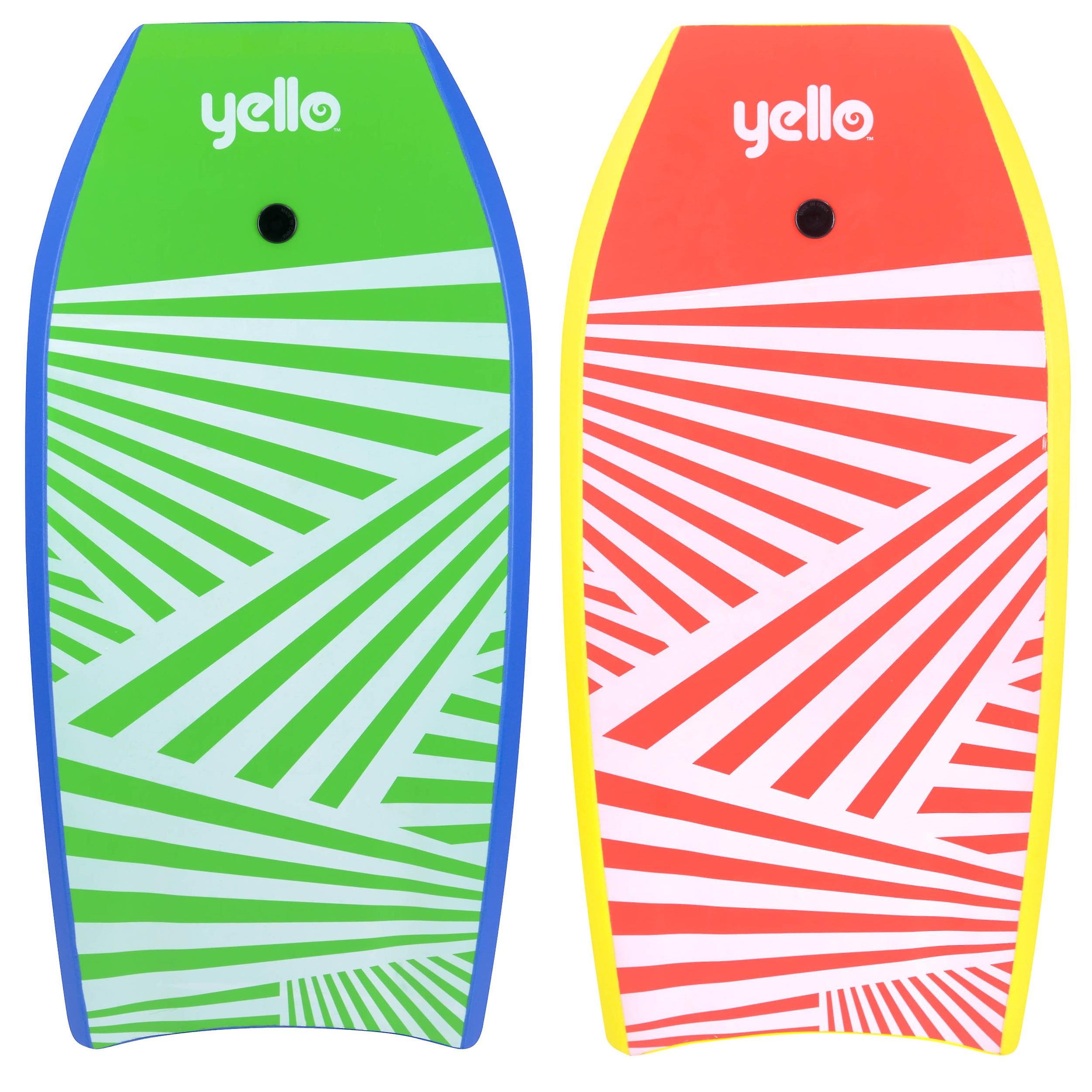 Yello Slick Zigzag Bodyboard 41" - Assortiment van 2 - 1 Supppated at Random
