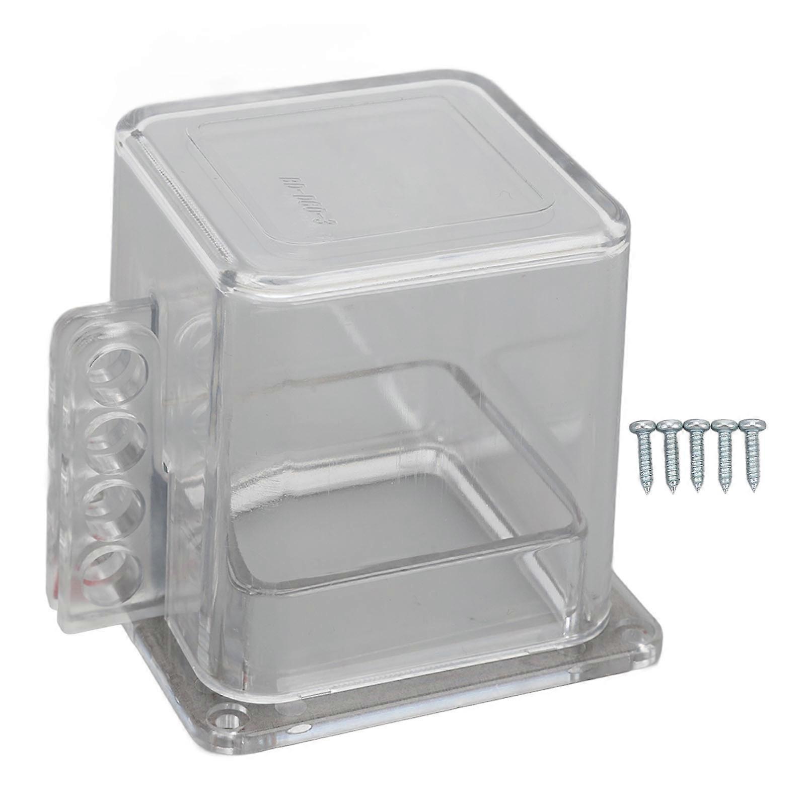 Transparent Push Button Lockout - Emergency Stop Switch Cover, Sturdy PC, Secure Install