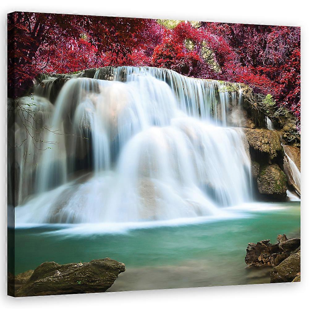 Tisk na plátně, krajiny - modrá - 30x30