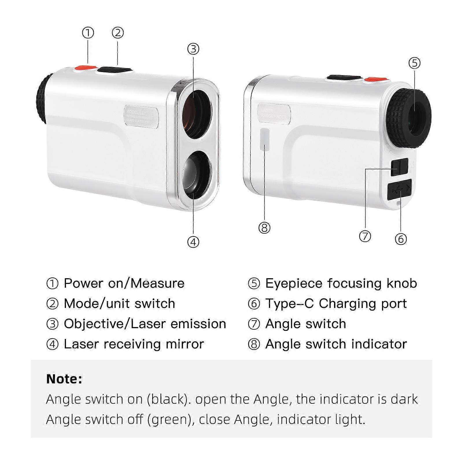 700m Golf Rangefinder Distance Meter Speed Tester Range Finder Digital Hunting Measurement Monocular Telescope