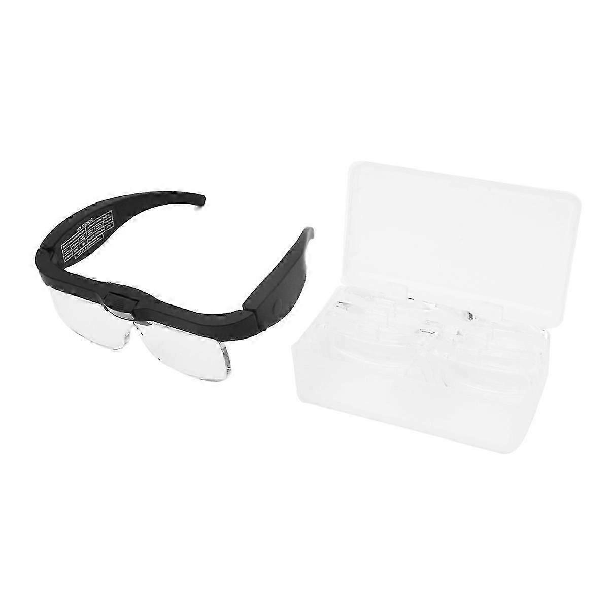 Magnifying Glasses with Light,Lenses Eyeglasses Magnifier for Hobby, Crafts, Reading and Close Work