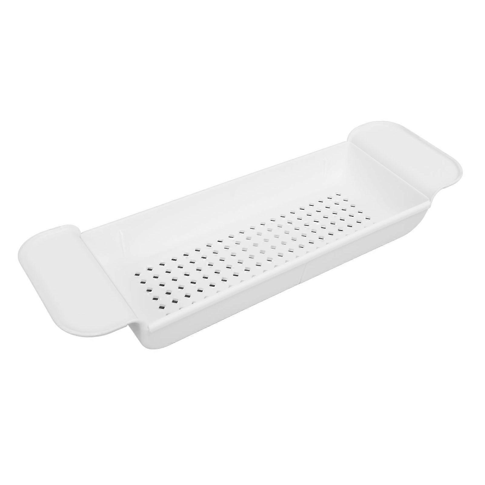 Expandable Bath Shelf Multi Function Storage Adjustable Bathtub Caddy Tray for Bathroom Washroom
