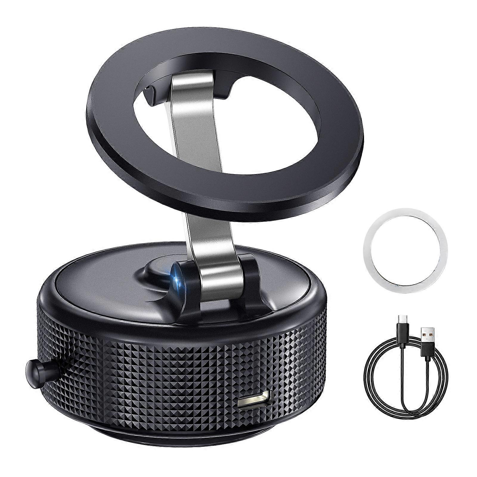 Vehicle Phone Mount Bracket Holder Vacuum Suction with Vacuum Attachment 360 Degree Rotation for Safe Driving Experience