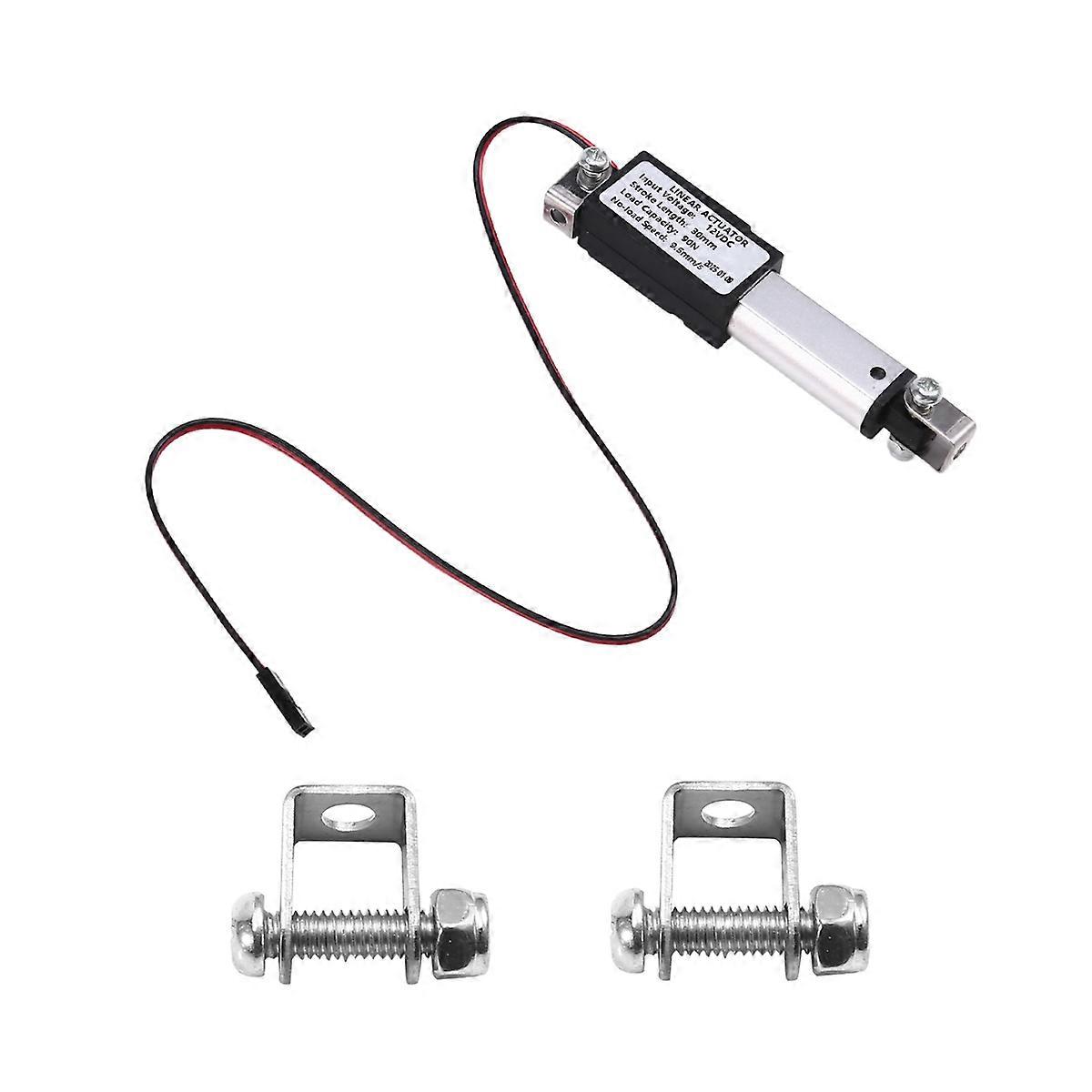 Micro-Type Linear Actuator,1In Stroke,90N/20.3lb,Speed 9.5mm/S Mini Electric WaterproofActuator Moto