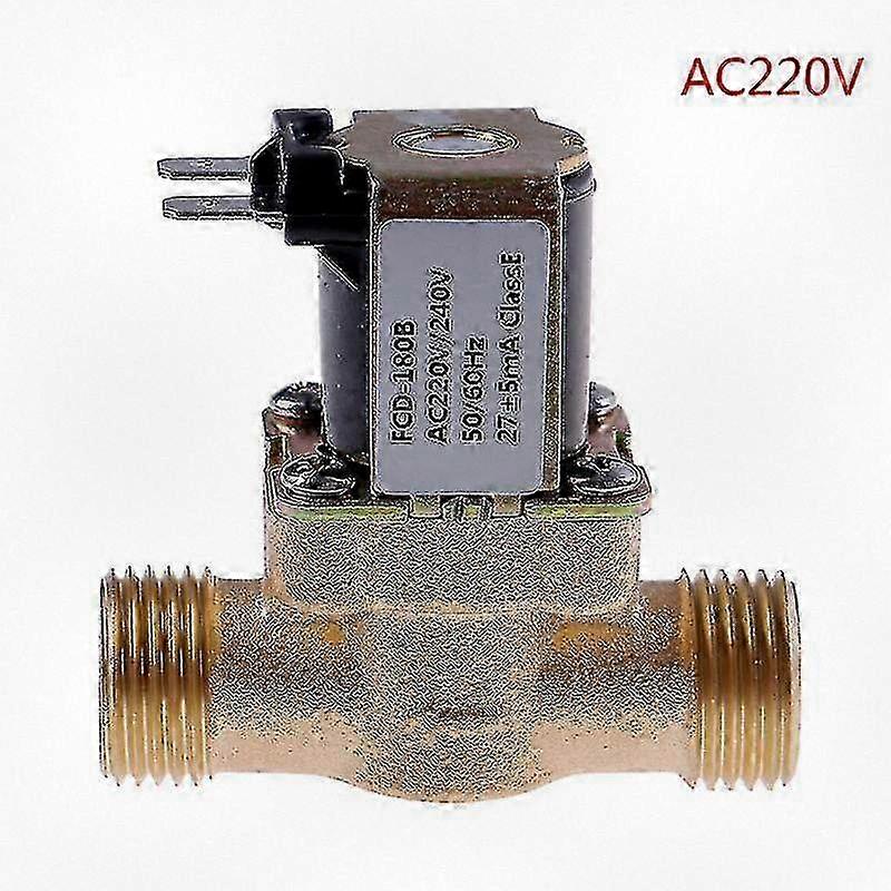 Brass Electric Solenoid Valve for Solar Water Heater Compatible with 12V, 24V, and 220V Systems