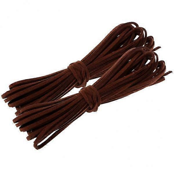 3x 2Pcs 2mm Width,5m Length Flat PU Leather for Braided Bracelet