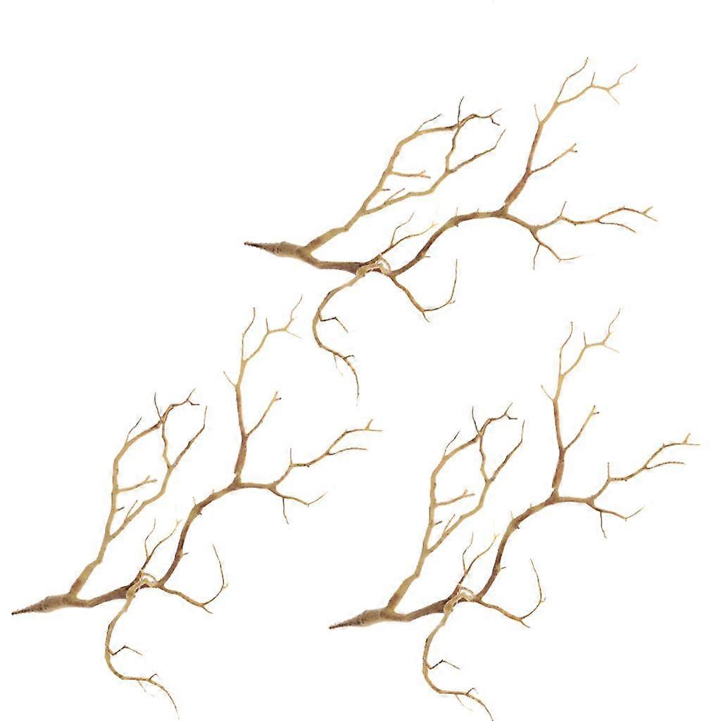 3pcs Artificial Branches Small Trees Twig Branch Table Decoration Coffee