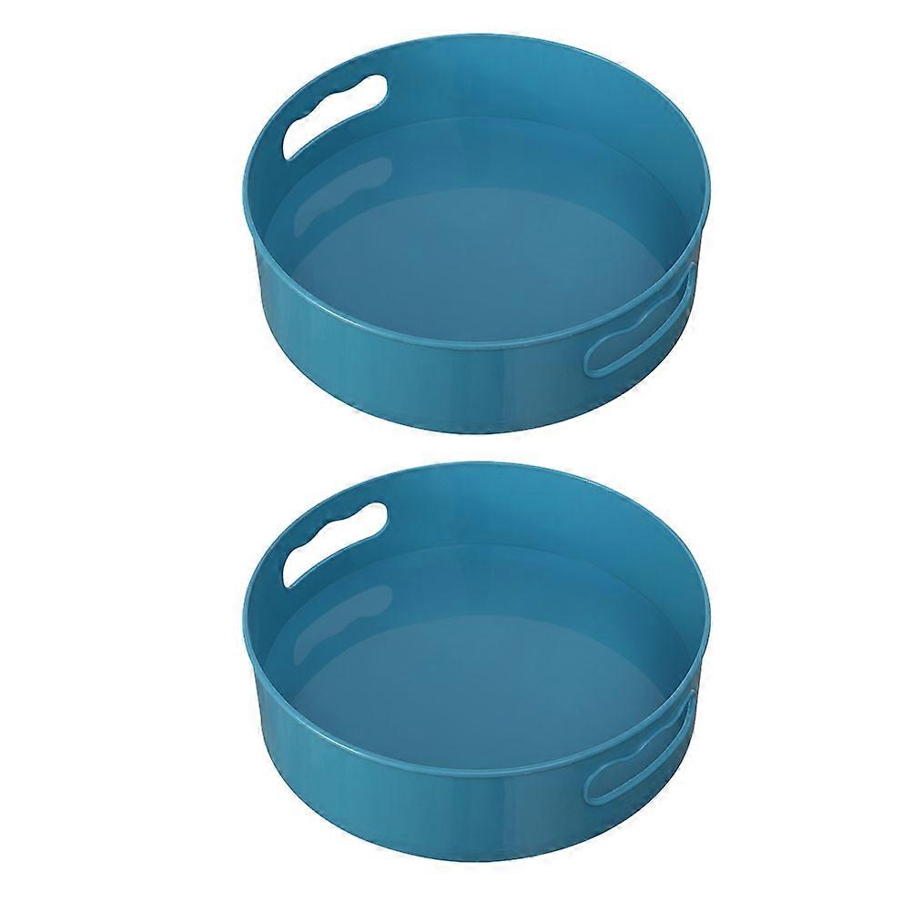 2pcs Rotatable Condiment Storage Boxes for Kitchen Food Organizers, Spice and Snack Trays for Pantry, Fridge, and Bathroom Use