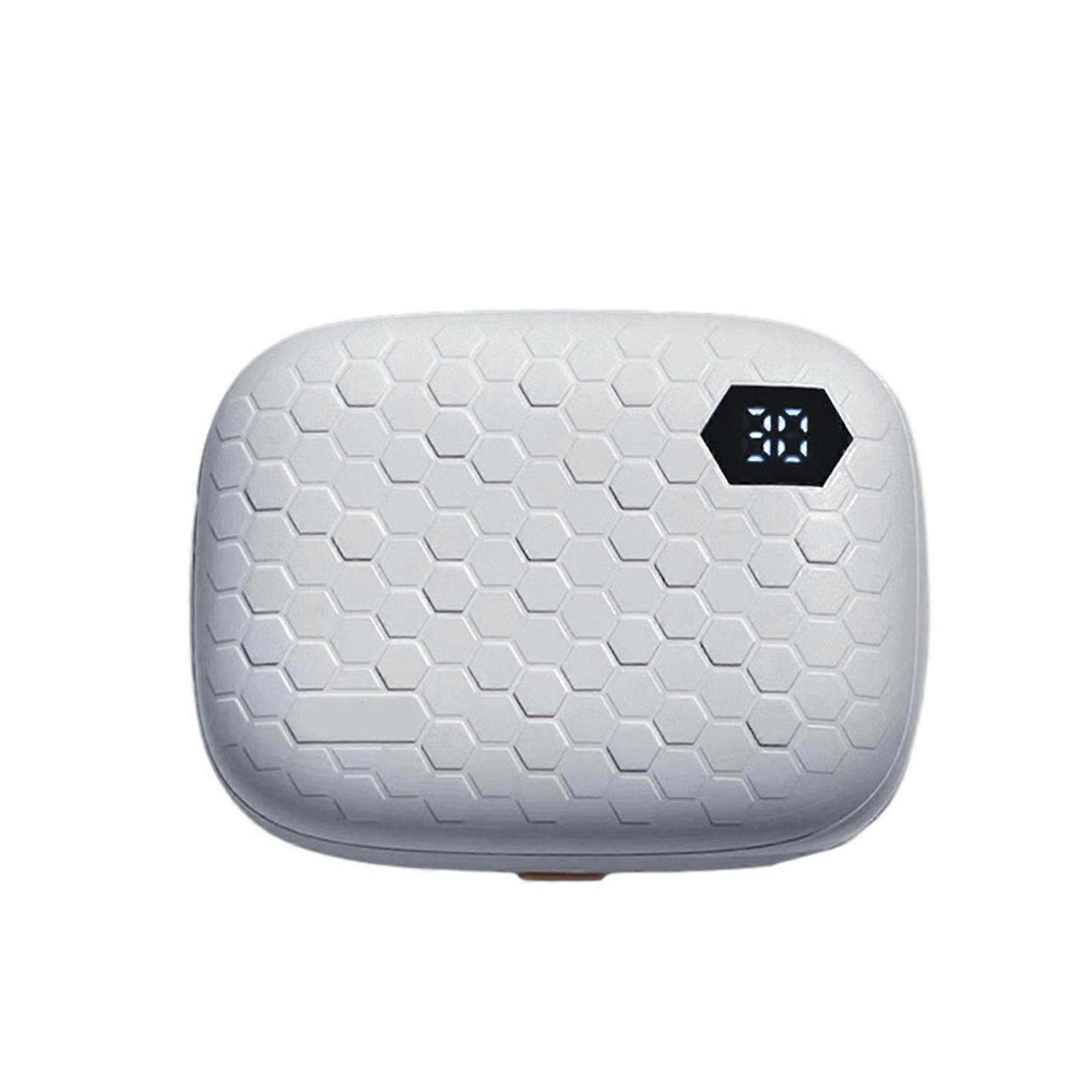 Cute Contact Lenses Cleaner with Day Counter Easy Carry Deep Clean Display Contact Lenses Cleaning Machine White
