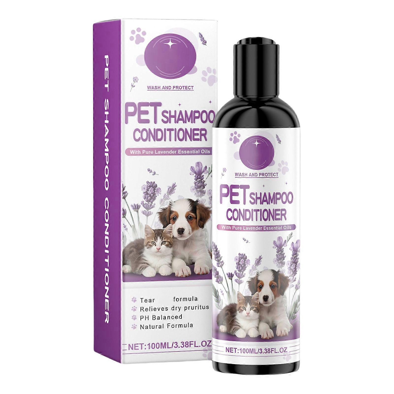 Λεβάντα Pet Shampoo Cleansing Dog Shampoo Refreshing Colloidal Dog Shampoo για σκύλους και γάτες