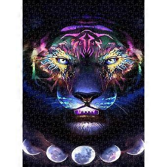 Wooden 1000 Piece Puzzle Dream Color Lion Toy Children'S Brain Challenge Puzzle