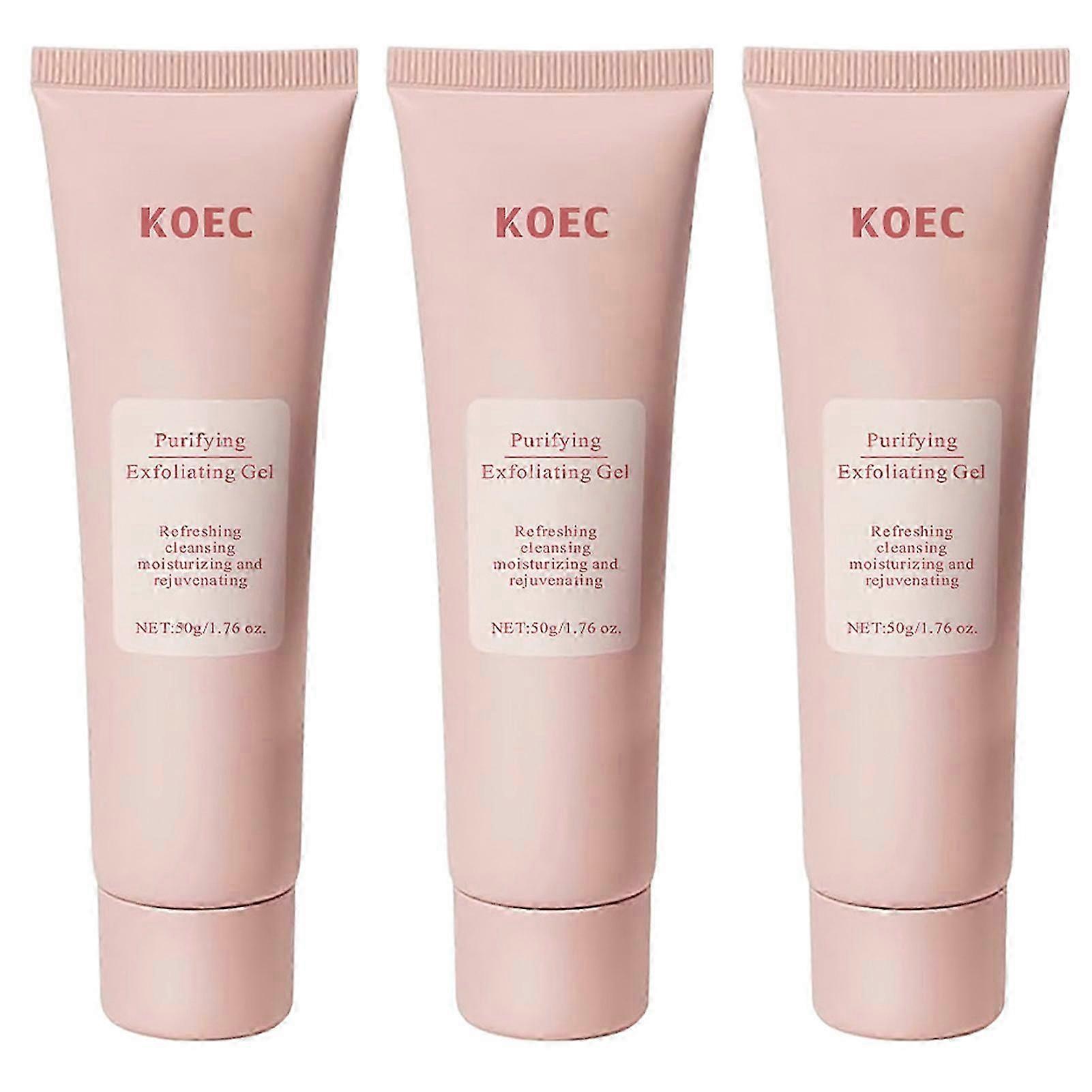 Hyaluronic Acid Exfoliating Face Gel, Deep Hydration, Pore Shrinking, Gentle Cleanser for All Skin Types, Daily Use 2025