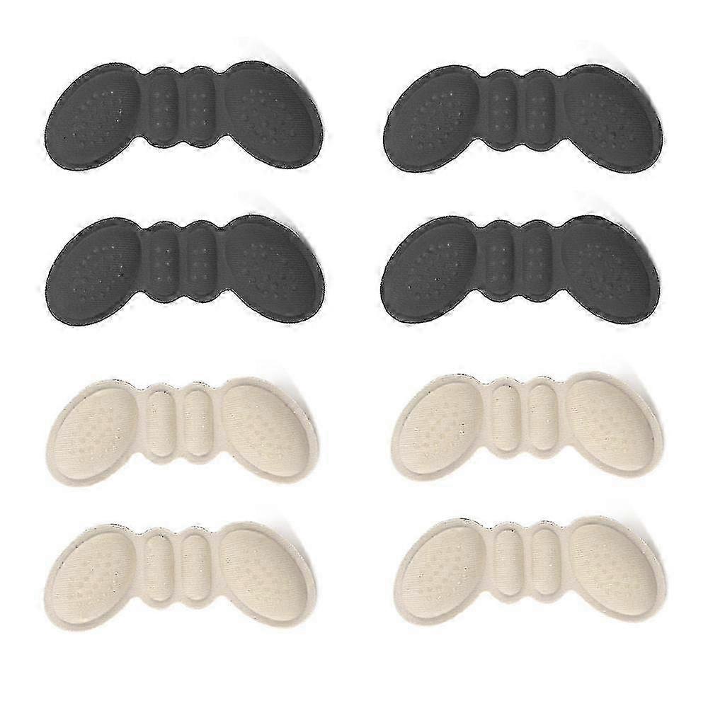 Reusable Soft Shoe Pads for Heel Cushioning - Self-Adhesive Foot Care Protectors and Grips Liners for Loose Shoes - Relief from Heel Pain, B