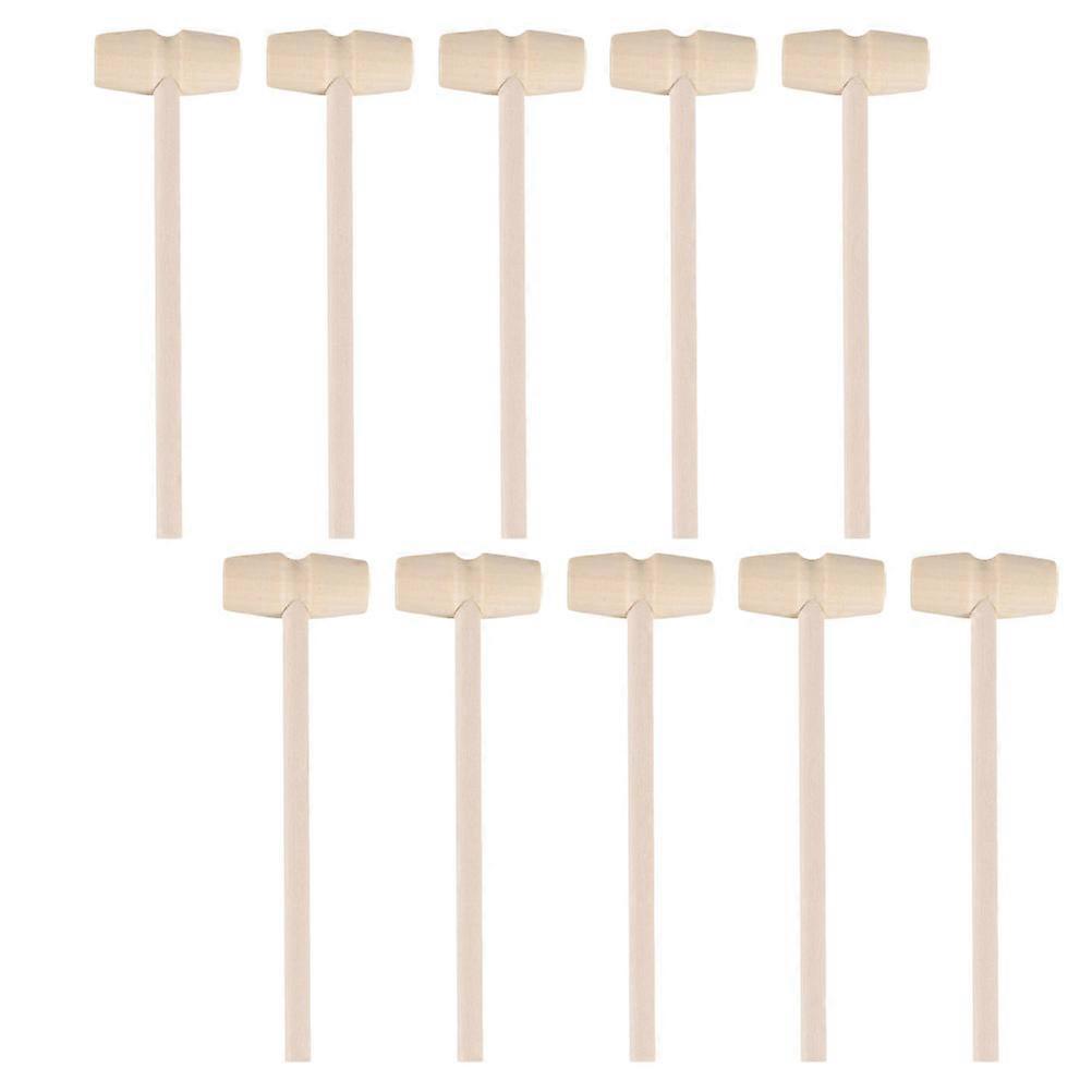 25Pcs Wooden Crab Mallets Set Children's Archaeological Hammer Toy