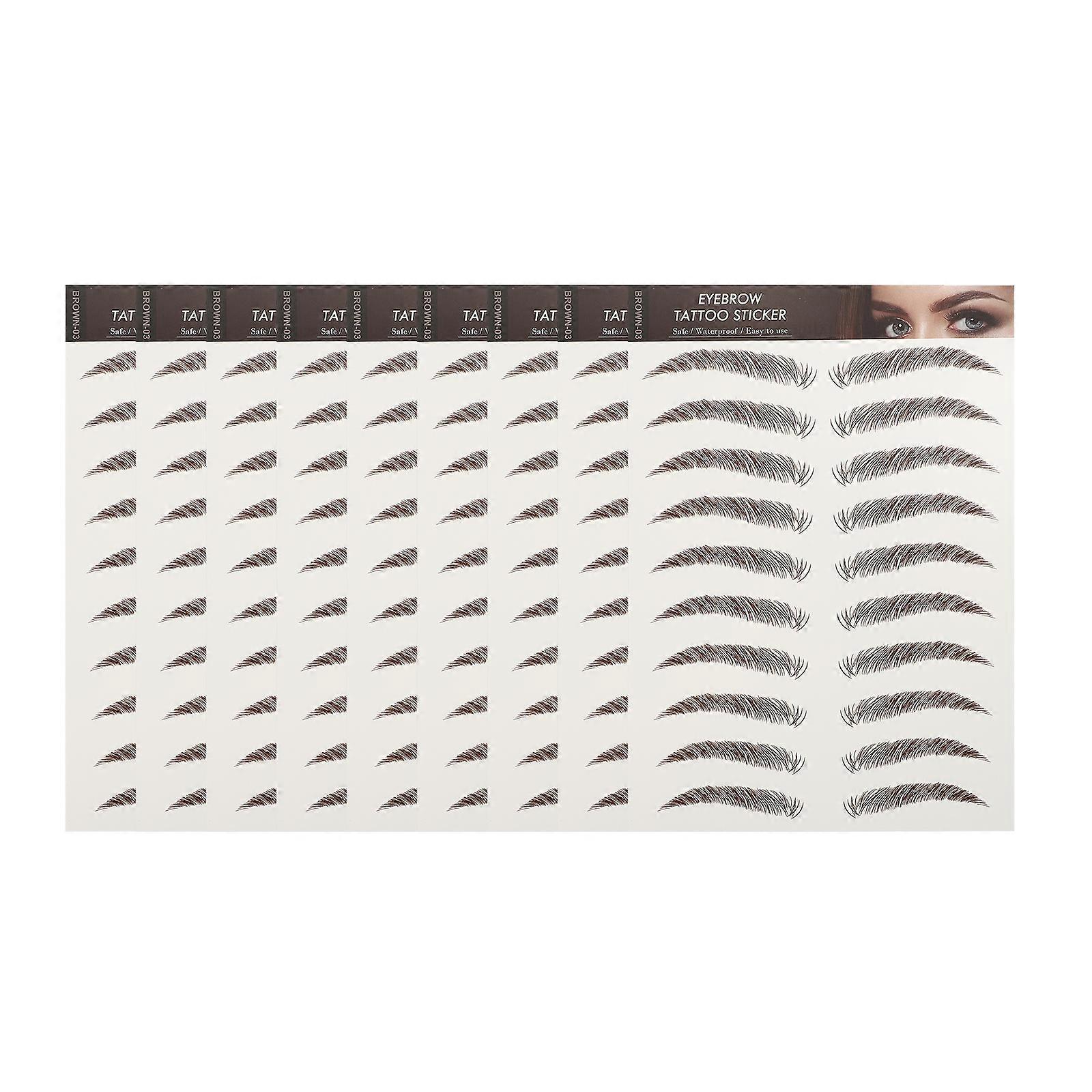 Natural Looking Eyebrow Stickers Suitable for All Levels