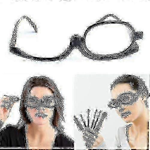 Folding Eyeglasses Rotating Makeup Reading Magnifying Glasses