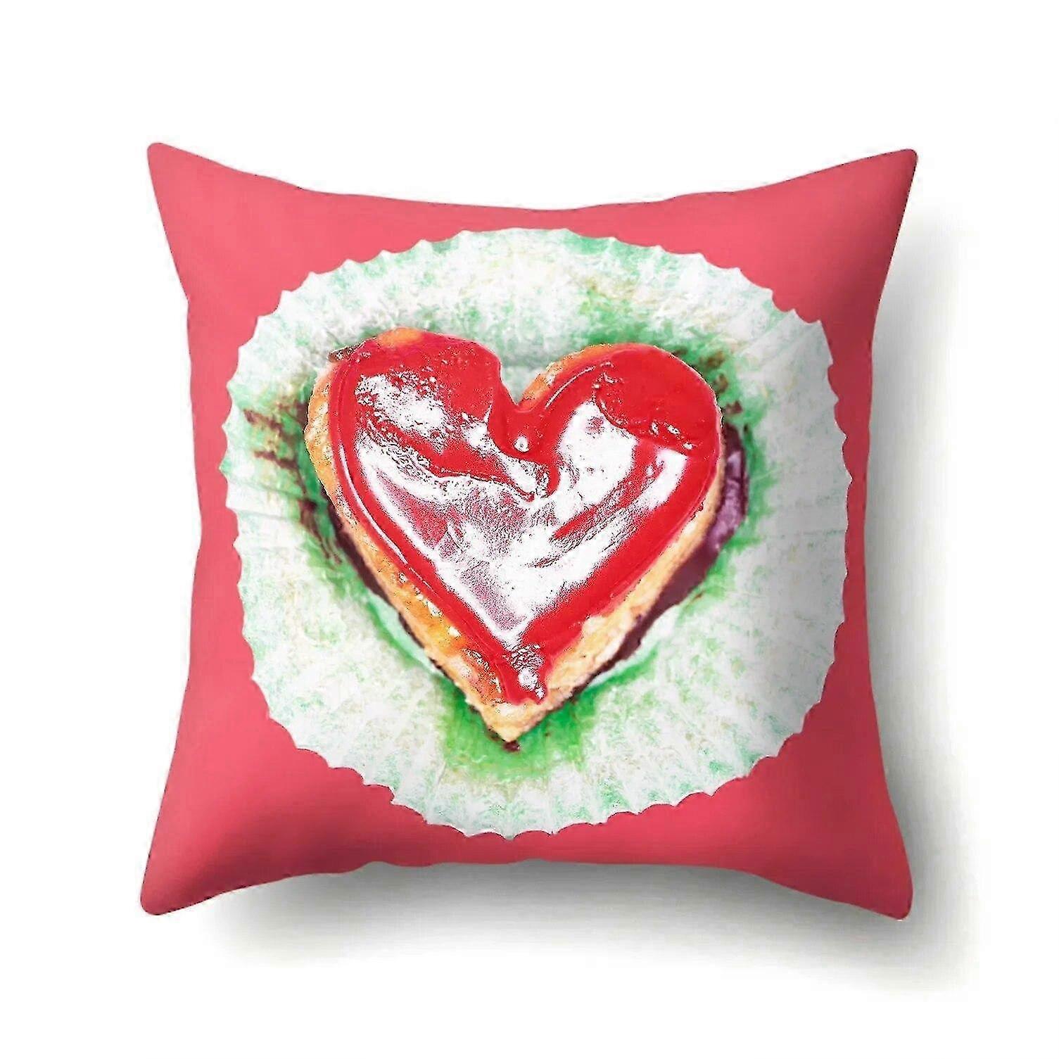 Peach Crisp Pillowcase for Office Lumbar Sofa Design