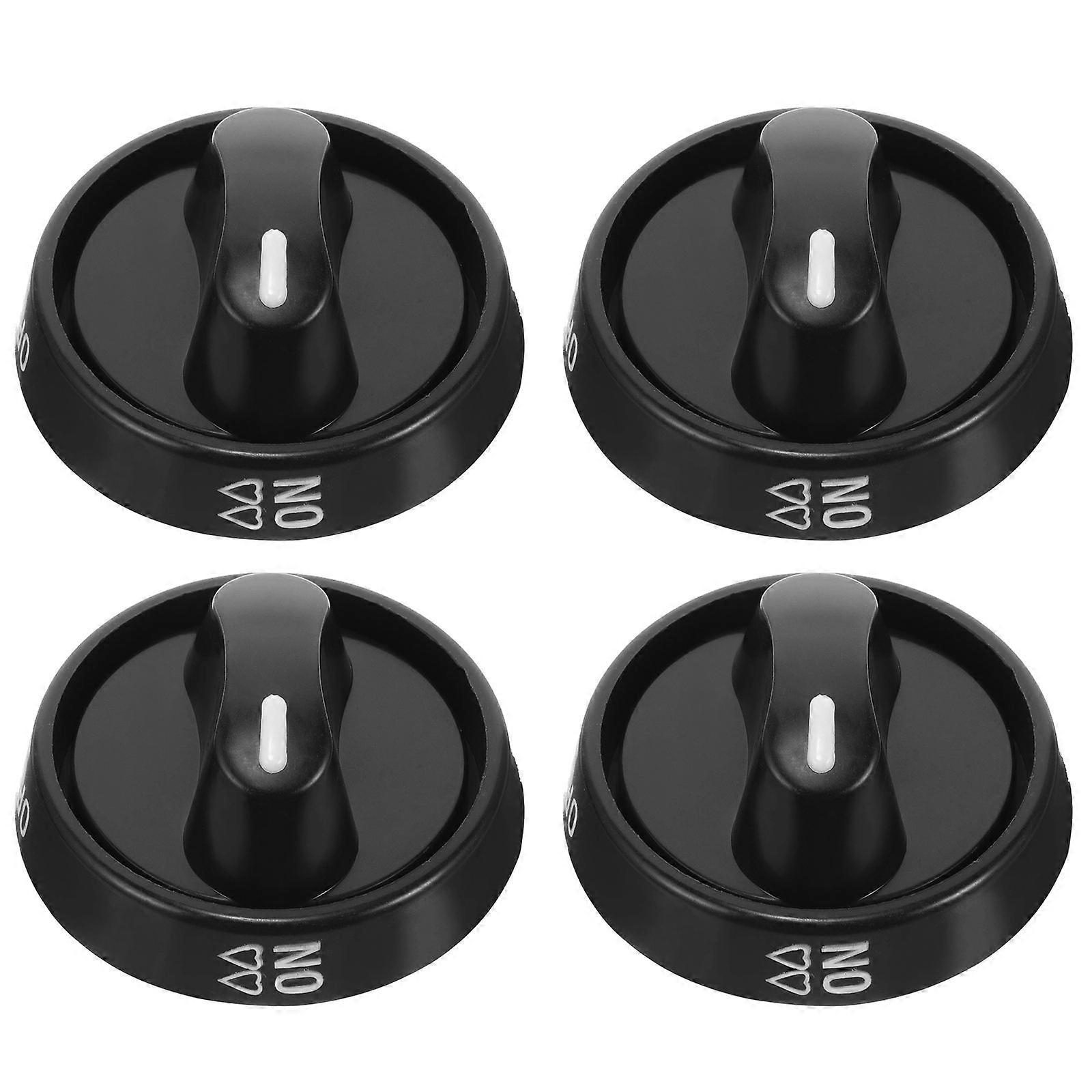 4pcs Durable Plastic Stove Knobs for Gas Stove Control, Easy Replacement, Smooth Rotation, Kitchen Accessory