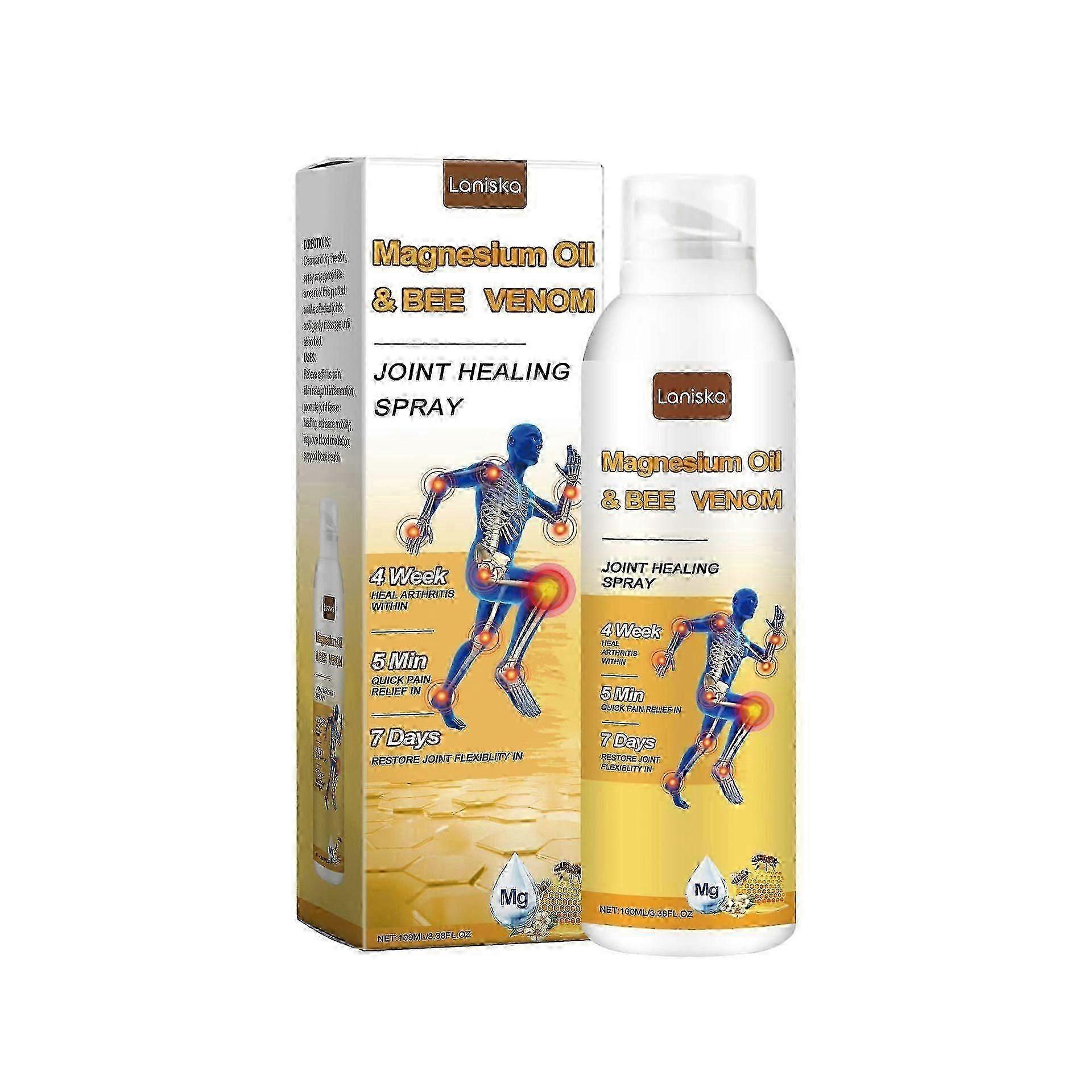 Bee Venom Spray, Bee Venom Joint & Bone Care Spray, Magnesium Oil Bee Venom Joint Relief Spray, Joint Massage Spray For Muscle Joint Discomfort