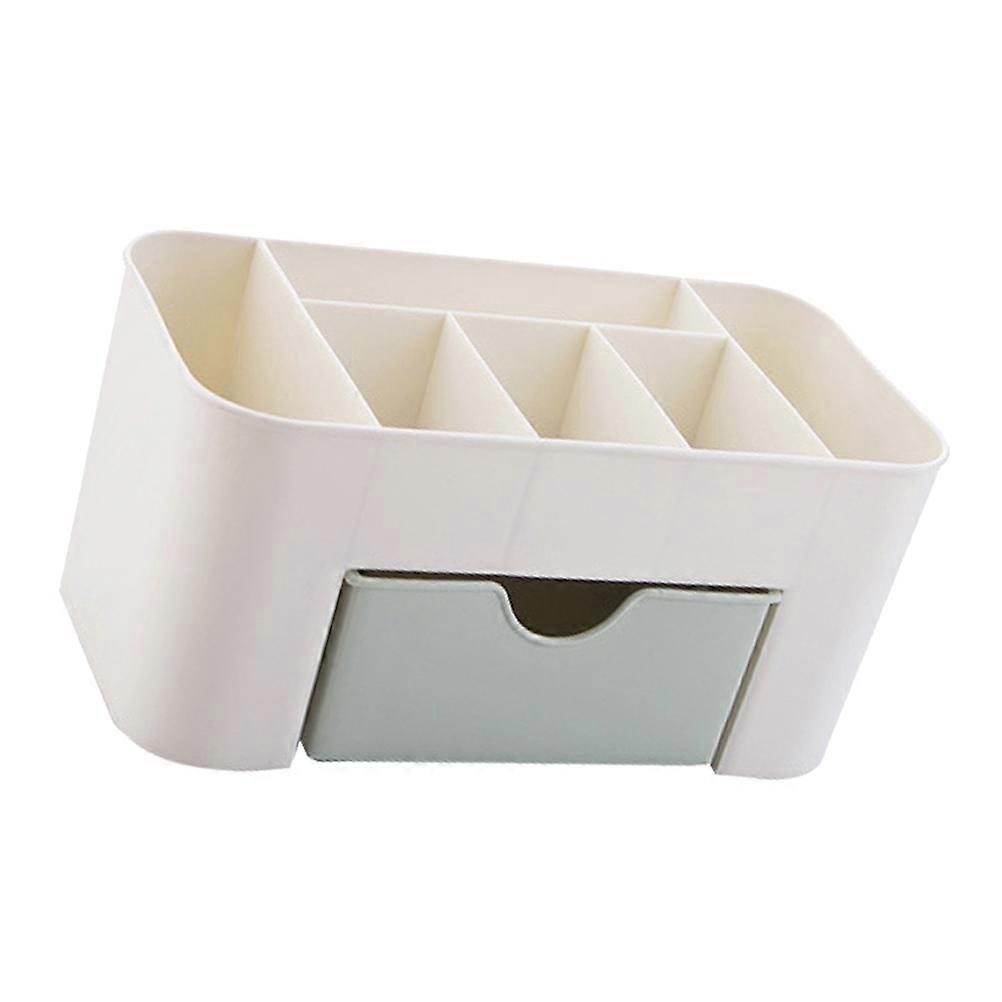 Desk Storage Box Plastic Desktop Cosmetic Box Bathroom Organizer Small Drawer Multi-functional Jewelry Box 22x11x10.5cm 1Pack