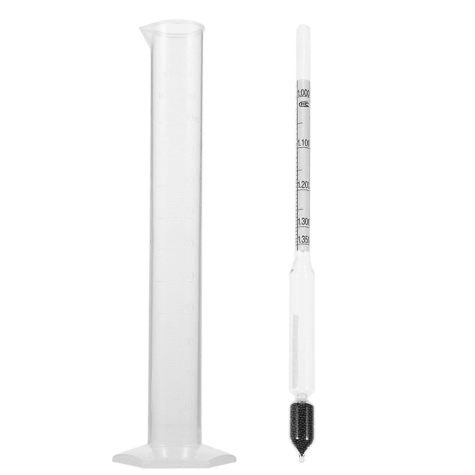 1 Set Hydrometer Household Dough Meter Dough Tester And Cylinder For Kitchen