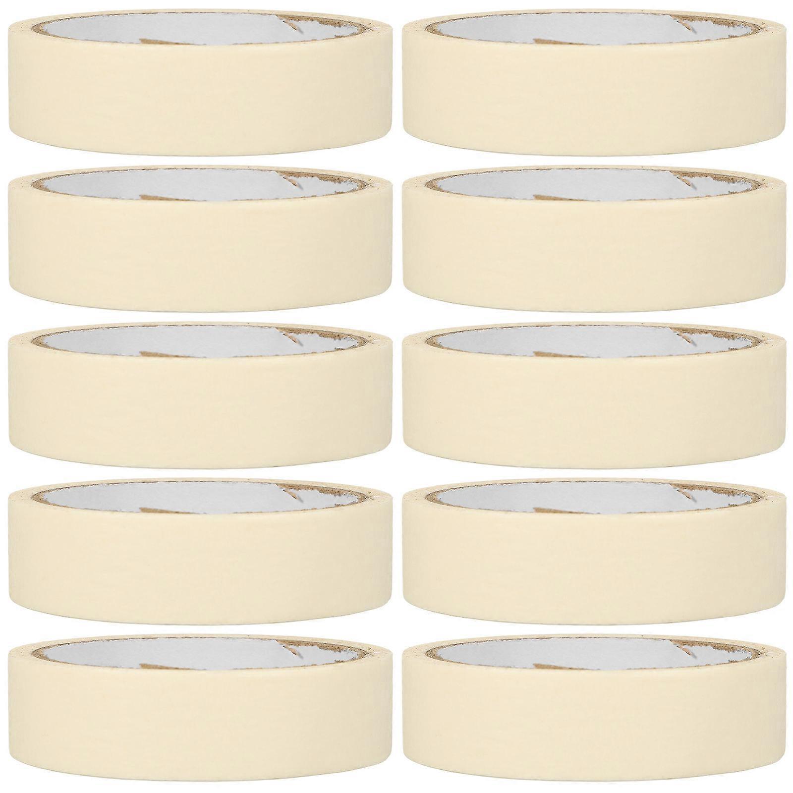 10 Rolls Residue Free Masking Tape for DIY Projects, Home Decor, Automotive, and Art Painting Applications
