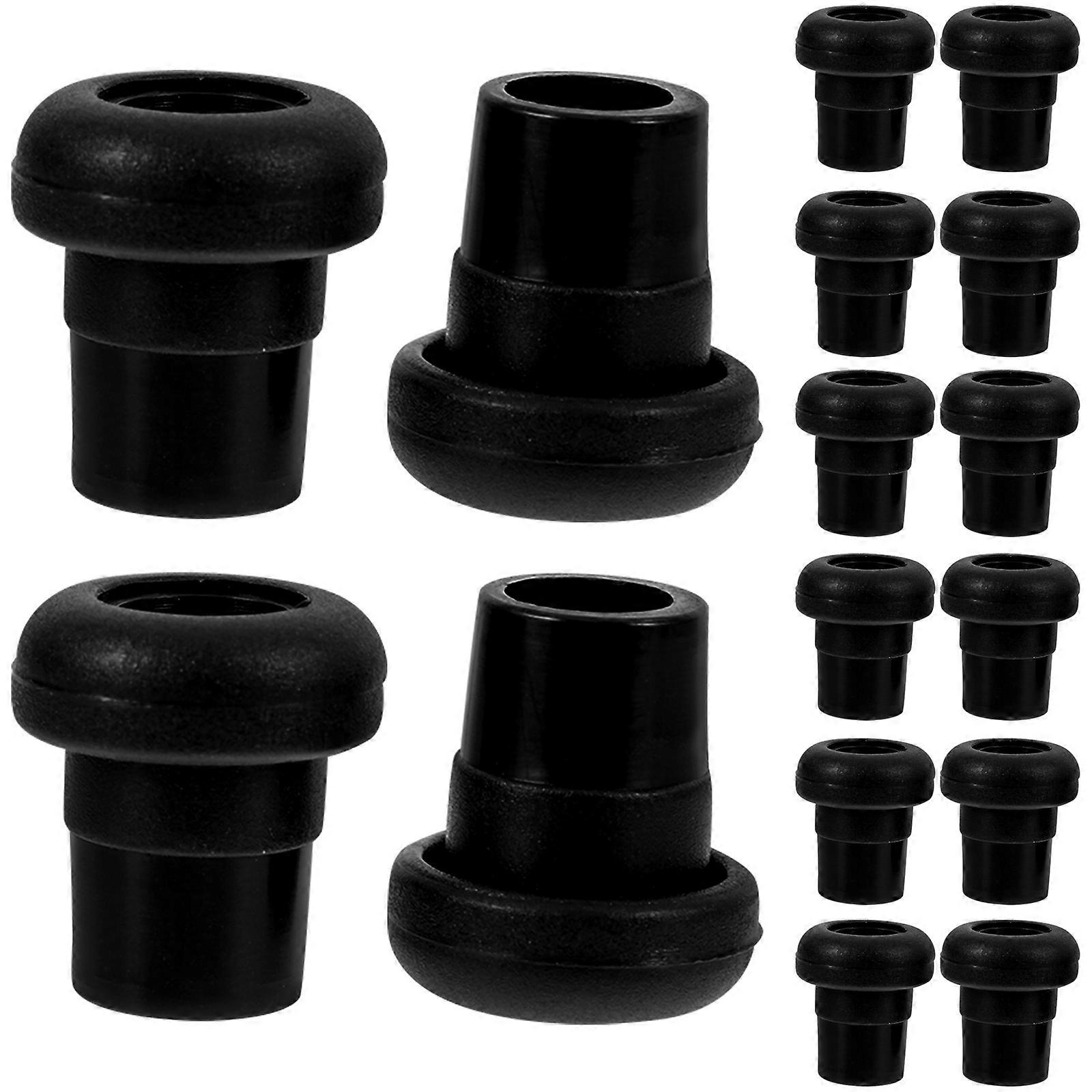 16pcs Foosball Table Rod Plugs Safety Caps Practical End Caps Plastic Pole
