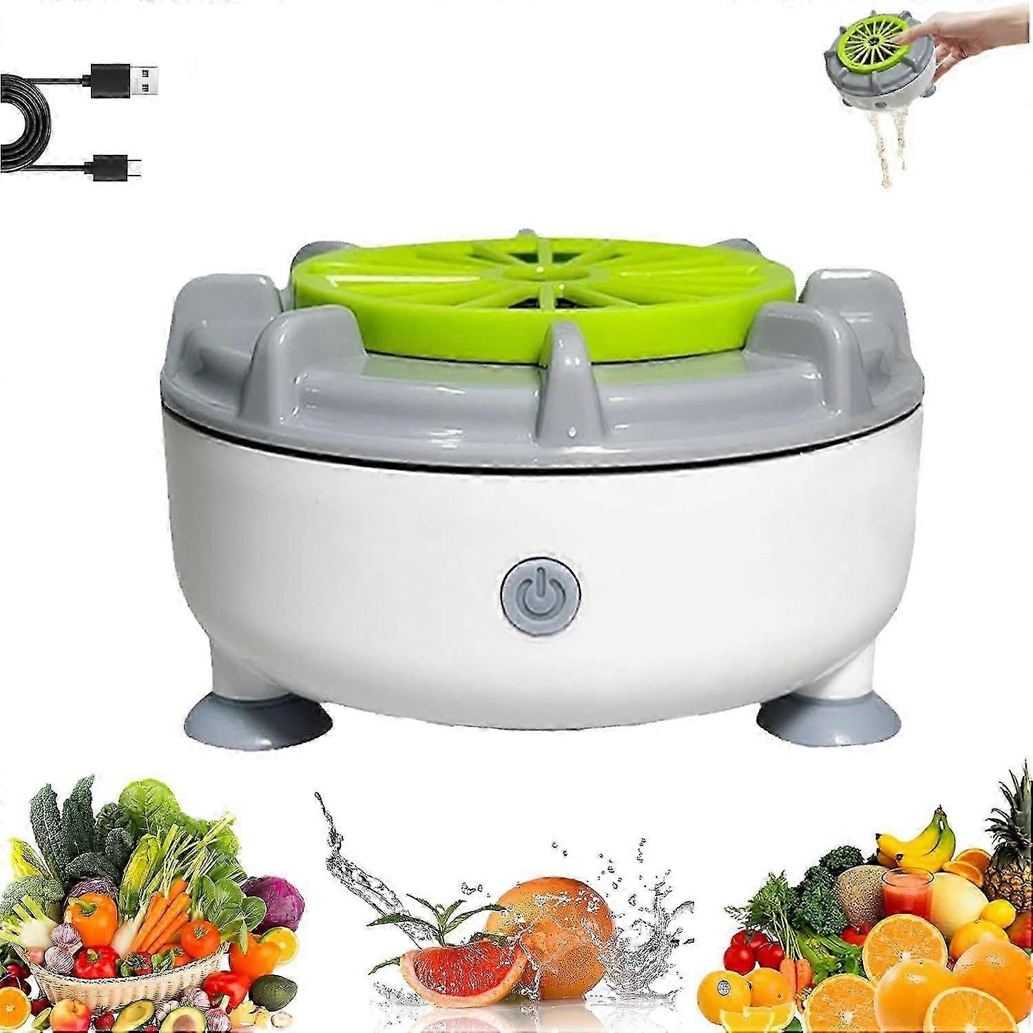 Efficient Portable Fruit and Vegetable Washers, Fruit and Vegetable Cleaning Machines, 2025 New Automatic Washer Spinner Machine for Cleaning Fruits