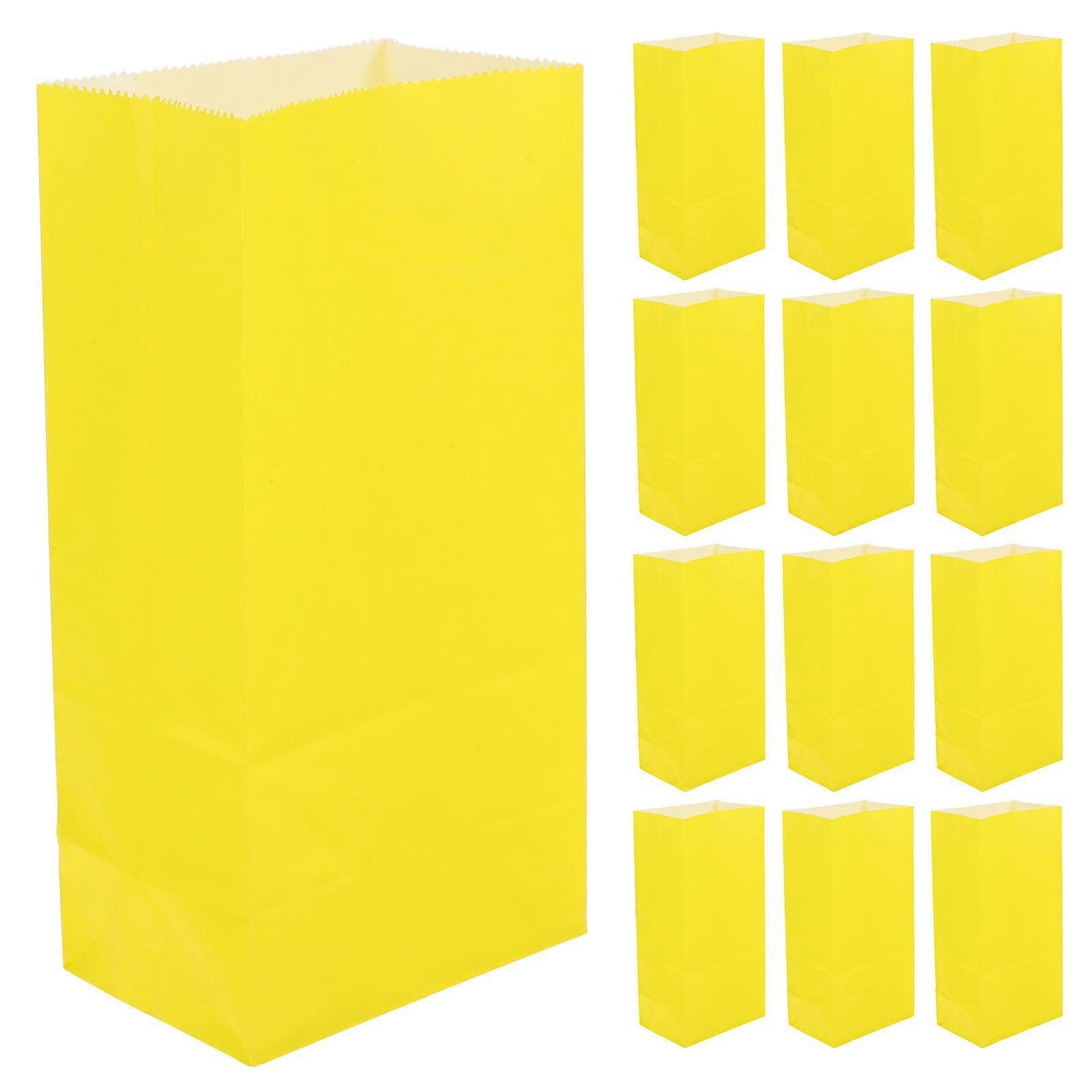 Kraft Paper Bags Bulk Small Party Favors Reusable Lunch Packing Rectangular Simple Design For Birthday Parties 50Pcs