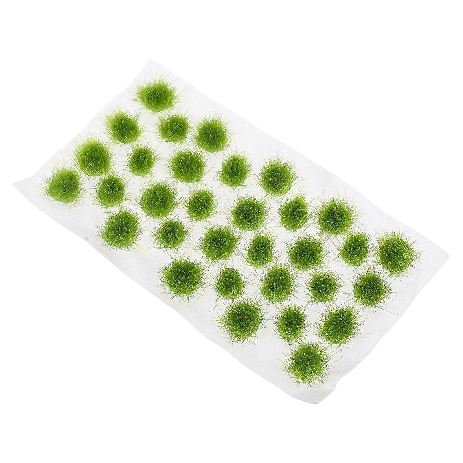 Grass For Crafts Miniature Landscape Decor Easy to Cut and Shape Green 12.80X6.40X1.20CM Plastic 1 Sheet