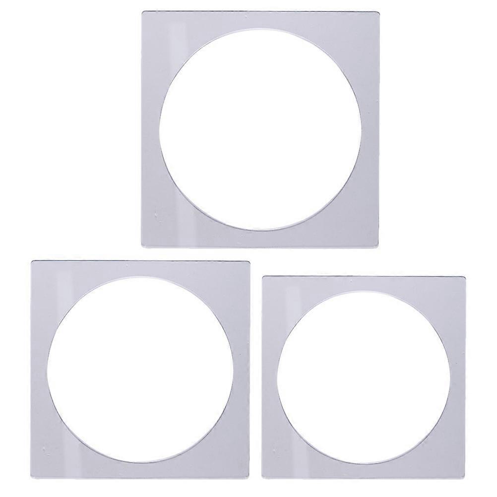 Layer Cake Mold Square Transparent Acrylic Home Baking Easy to Clean 3Pcs