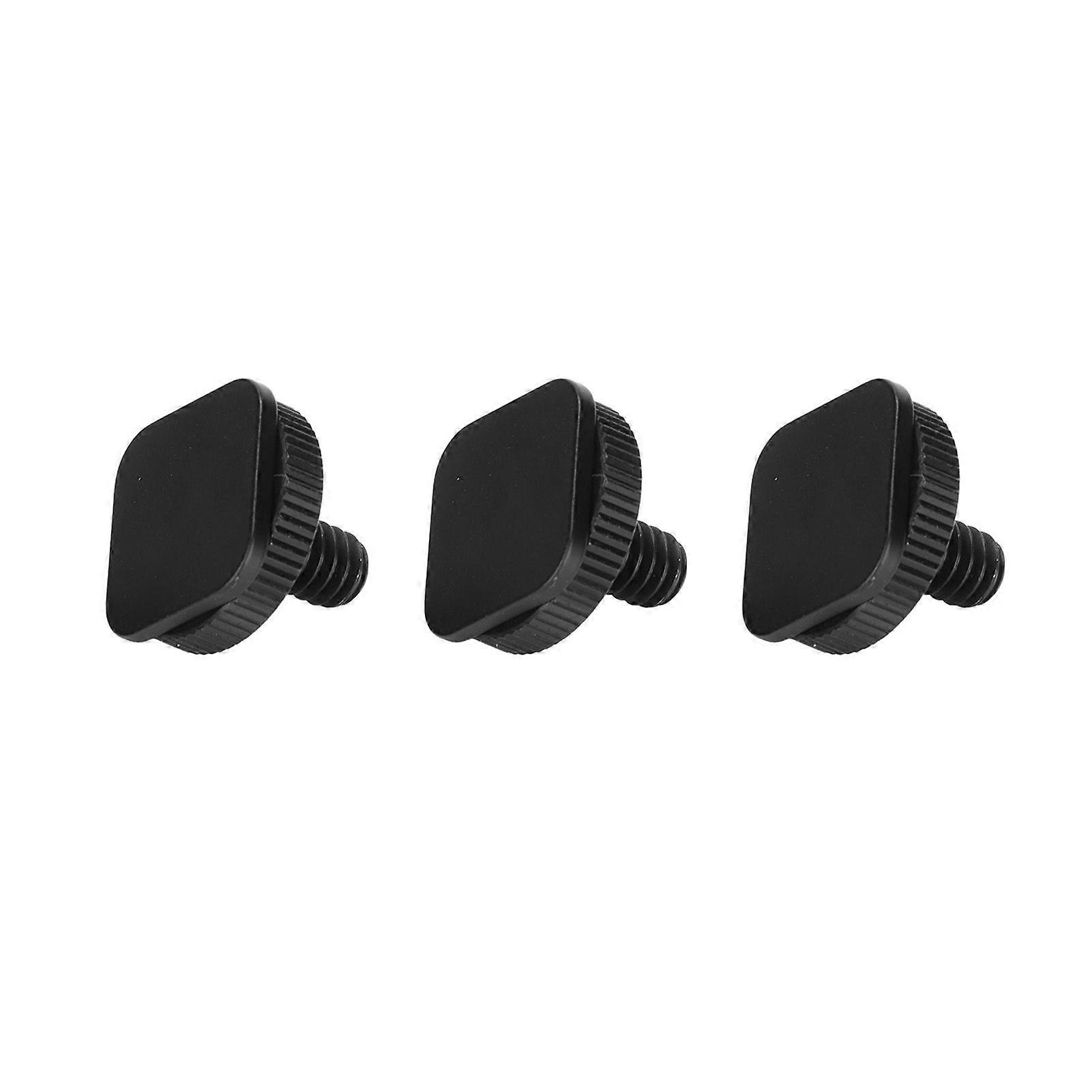 3 Pieces 1/4in Tripod Mount Screw DSLR Camera Hot Cold Shoe Adapter Tool for Flashes Microphone LED Lamp