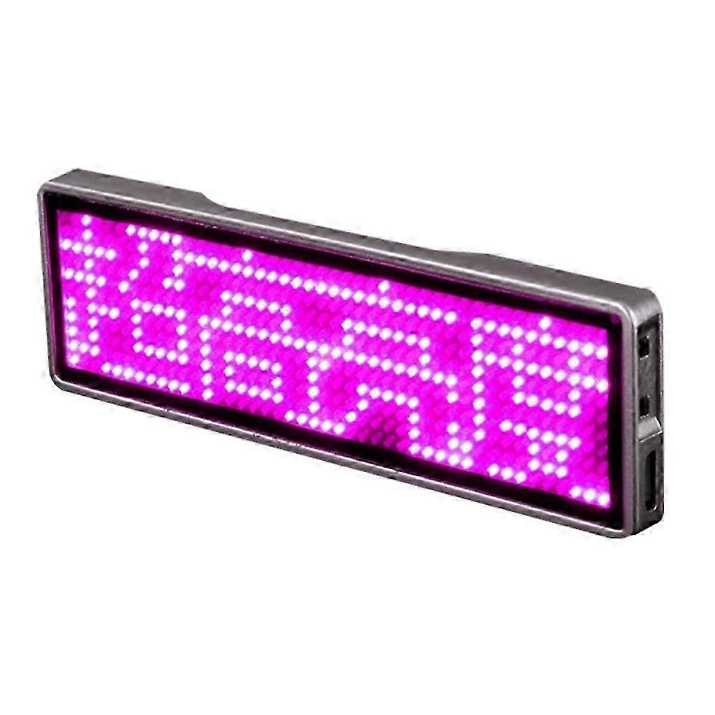 Led Name Badges Wireless Rechargeable LED Name Tags for Bar Hotel Party School Supermarkets Recharge