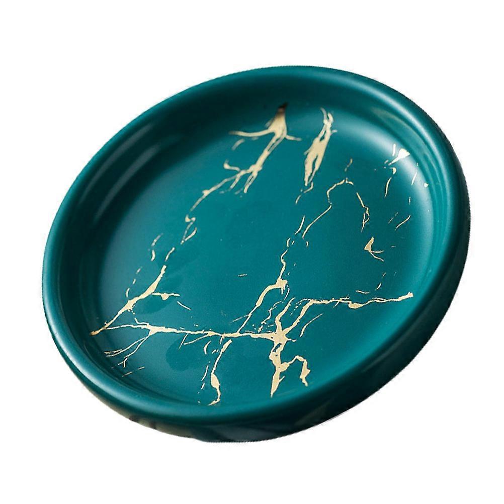 Marble Texture Soap Dish Bathroom Storage Accessory Non-Slip Feature 1Pack