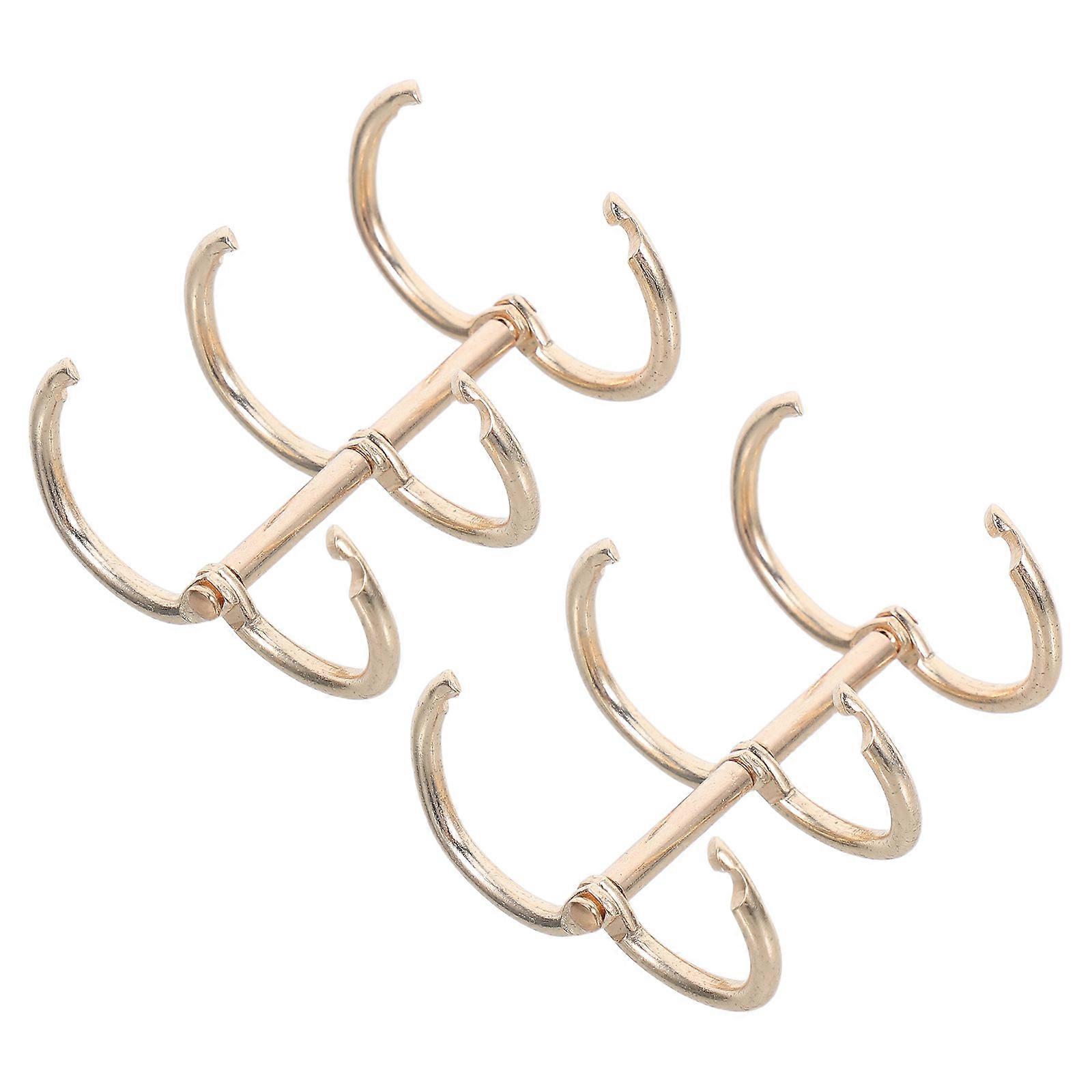 Binding Ring 2Pcs White Iron for Binder and Easy Binding