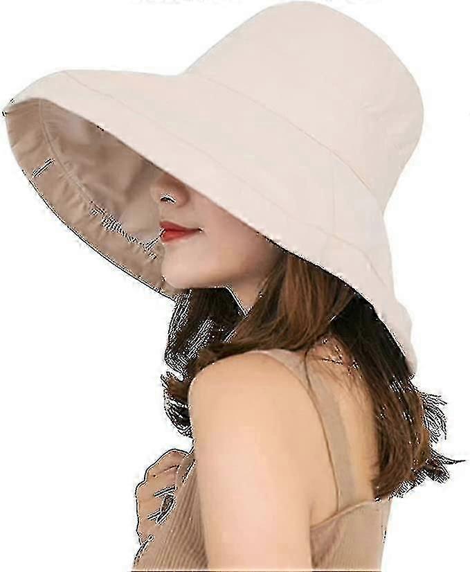 Women's Sun Hat With Uv Protection Foldable Wide Brim